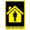 Signmission Public Sign, Shelter In Place, 14in X 10in Peel & Stick Wall Graphic, 10" W, 14" L, Shelter In Place OS-NS-RD-1014-25544 - alternate 1